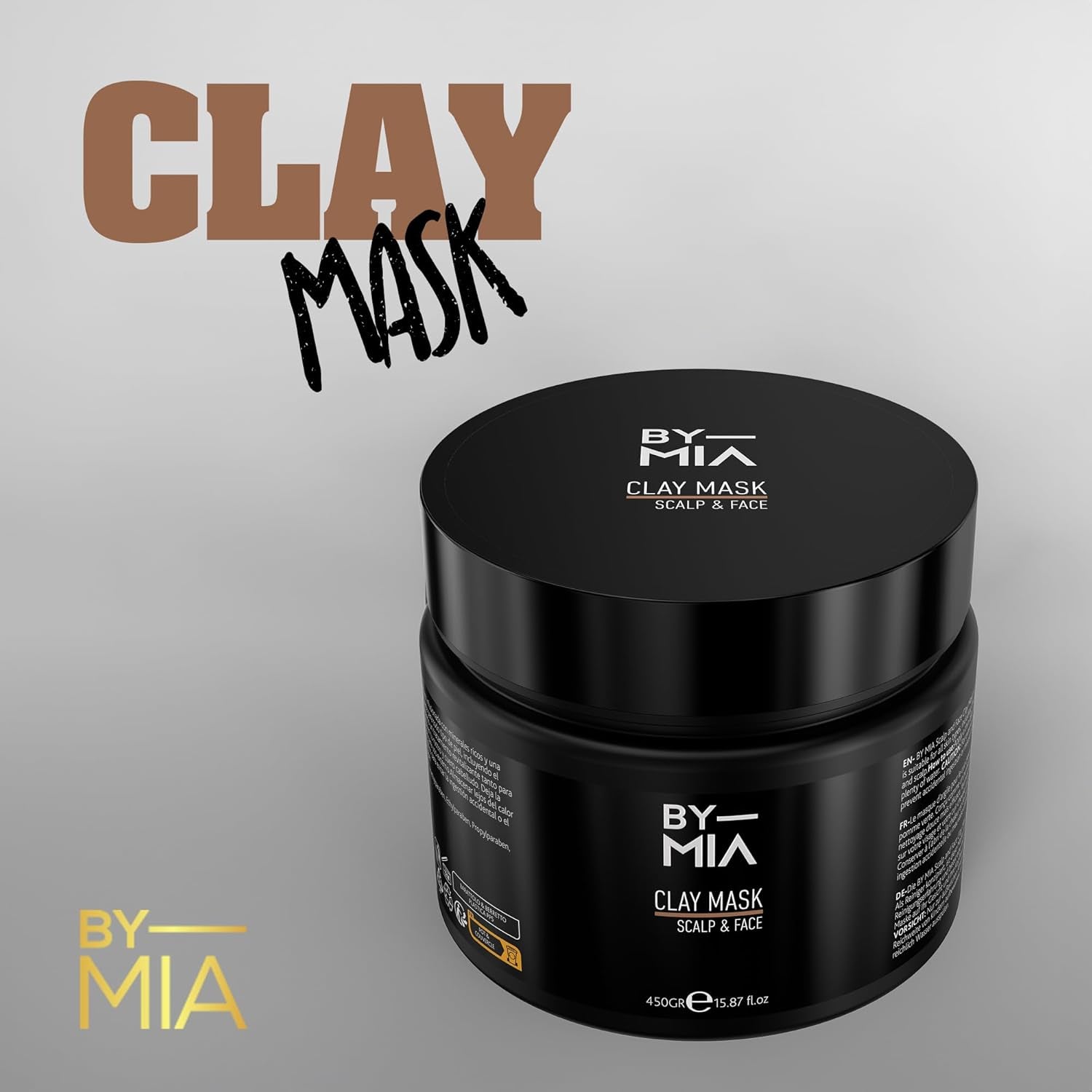 Scalp & Face Clay Mask 450 Gr | Refreshing Green Apple Scent | Rich Minerals | for All Skin Types | Natural Clay Face Mask